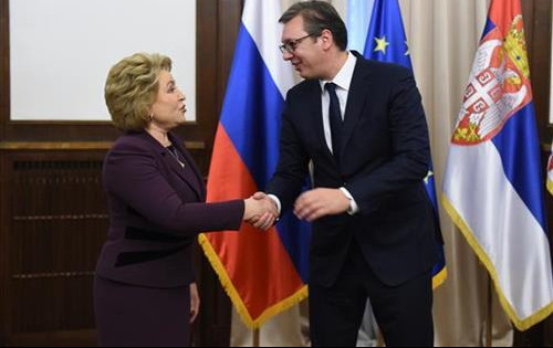 (FOTO) PUTIN VAS ČEKA U MOSKVI: Matvijenko Vučiću prenela poruku predsednika Rusije!